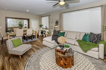 Living room with sofa and coffee table